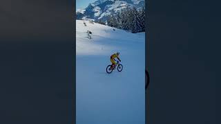 Bike the legendary Streif with Fabio Wibmer skiing skiworldcup [upl. by Renraw]