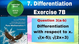 Differentiation with respect to x √x5 √2x3 [upl. by Ahsein]