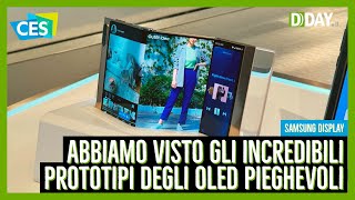 Abbiamo visto gli incredibili prototipi dei nuovi OLED pieghevoli Samsung [upl. by Enoitna418]