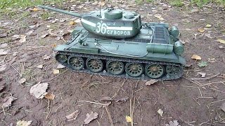 Russian Rc Tank 116 T3485 Taigen Metal Version 1 offroad Test [upl. by Jerrome]