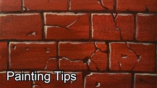 Acrylic Painting Lesson  How to Paint Bricks by JM Lisondra [upl. by Fee251]