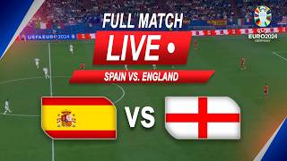 Spain 21 England  FINAL EURO 2024  Full Match LIVE Now [upl. by Ymrots]