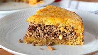 Pastel de ARROZ y carne que hace delicia en la boca Fácil y BARATO [upl. by Gravante342]