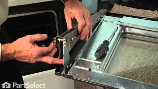 RangeStoveOven Repair  Replacing the Door Hinge WhirlpoolPart  9782033 [upl. by Obeng594]