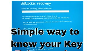 Bitlocker Recovery  Personal Laptop  How to Recover  Microsoft Windows 10 Bitlocker [upl. by Sitnalta]