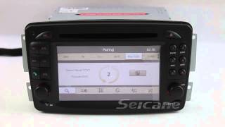 W203 navigationW203 head unit removal and replacement [upl. by Netsirhc]