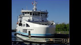 New ferry PELEE ISLANDER II Maiden Voyage on the Welland Canal 2018 [upl. by Vevay]