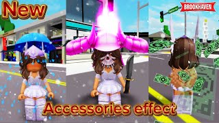 NEW 8 ACCESSORIES WITH EFFECT In Brookhaven IDCODES  Roblox [upl. by Kristof345]