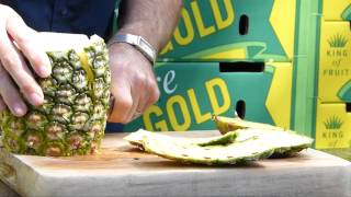 4 How To Cut a Pineapple Into Slices  Tropical Pineapples [upl. by Ennaeirb730]