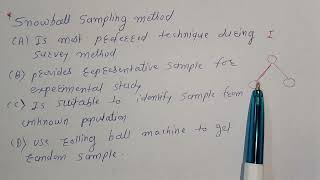 G set statistics  snowball sampling network sampling chain sampling  population sample [upl. by Ryder]