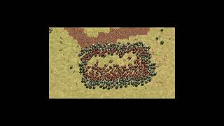 Perfect Encirclement in Songs of Syx battletactics gaming [upl. by Nosnaj793]