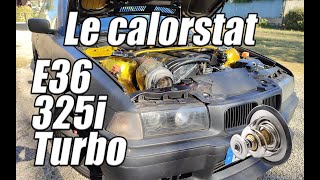 E36 325i Turbo  Gain de puissance en changeant le Calorstat 😲😲 Je fais gagner un TURBO GT35 [upl. by Ayotl858]