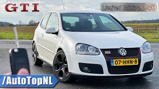 VW Golf GTI MK5 edition 240 ABT 232150KM REVIEW on AUTOBAHN by AutoTopNL [upl. by Georgianne]