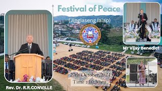 Jowai Presbyterian Church II Festival of Peace II Rev Dr RR Conville II 1030 am Service [upl. by Ivie]