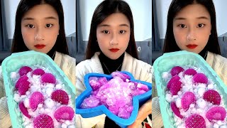 LZM  ASMR HARD ICE EATING  WHITE ICE  SLUSH ICE [upl. by Sheffie851]