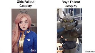 Girls Cosplay vs Boys Cosplay Fallout Edition 2 [upl. by Niahs]