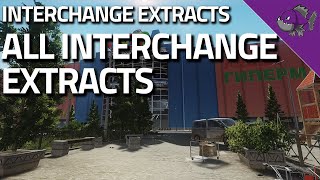 All Interchange Extracts  Extract Guide  Escape From Tarkov [upl. by Alehs328]