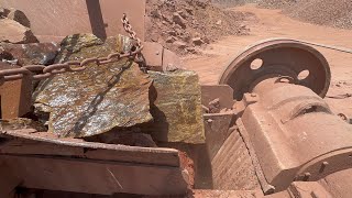 Amazing Quarry Primary Rock Crushing Machine Working  Satisfying Rock Crusher  Stone Crushing [upl. by Freyah]