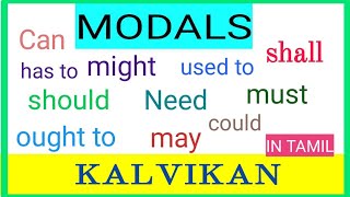 Modals in Tamil  English Grammar in Tamil [upl. by Radbourne458]