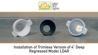 Installation Trimless LED Lighting  Lotus LED Lights [upl. by Sheeb]