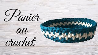 Comment faire une corbeille au crochet en mailles allongées  tuto en pas à pas [upl. by Thecla]