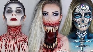 Os Melhores Tutoriais de Maquiagem para o Halloween 5  CHEIAS DE CHARME TUTORIAIS👻💀 [upl. by Maggee]