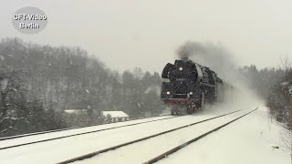 01 1533 im dichten Schneetreiben von Dresden nach Zittau [upl. by Esiralc766]