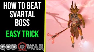 God of War  How to Beat Svartal  Svartaljofurr Boss Fight [upl. by Montford]