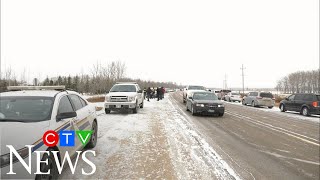 RCMP blocks drivein church service from happening in Manitoba [upl. by Reiss]