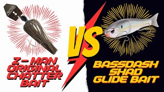 BASS Fishing Lure Competition 2  Chatterbait VS Glide Bait [upl. by Gaillard]