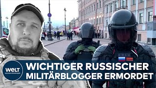 ATTENTAT AUF KRIEGSBEFÜRWORTER Schock für russische Militärblogger  Prominenter Propagandist tot [upl. by Aelc]