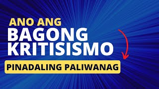 BAGONG KRITISISMO o NEW CRITICISM Bakit KONTRA sa nakagawiang pagsusuri  Filipino Guru [upl. by Nirmak618]