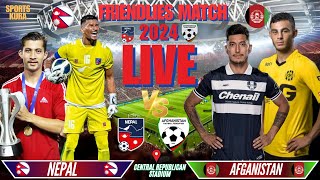 NEPAL VS AFGANISTAN MENS FOOTBALL LIVE  FRIENDLIES MATCH 2024  LIVE COMMENTARY [upl. by Nnylekoorb]