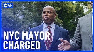 NYC Mayor Eric Adams Charged With Bribery And Fraud I 10 News First [upl. by Leamhsi718]