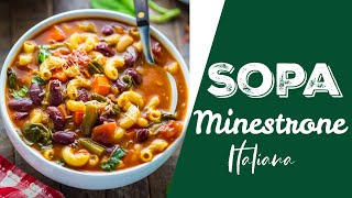 Sopa Minestrone Italiana Casera  Alicia Borchardt [upl. by Schroeder]