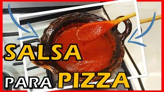 Como HACER SALSA para PIZZA CASERA Con Pure De Tomate 🍅🍕 ▶ Receta Como Hacer SALSA para PIZZA CASERA [upl. by Sardella582]