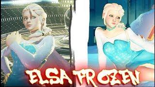 Street Fighter V PC AE mods  Kolin as Elsa Frozen by TiggieWhite [upl. by Aglo]