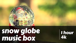 Snow Globe Music Box Relaxing 4k [upl. by Nylednarb]