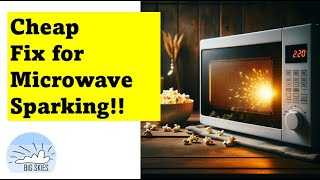 TIP Microwave Sparking Easy Fix  Waveguide problem diagnosis and replacement [upl. by Aekim]