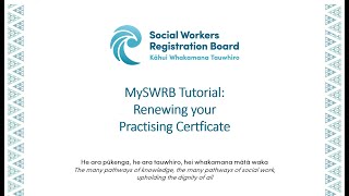 MySWRB tutorial  Practising Certificate renewal [upl. by Vitia]