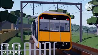 Trainspotting at chesham station trainways Roblox [upl. by Rinee947]