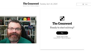 Beginner crossword solver  NYT Tuesday Crossword April 16 2024 [upl. by Enomed]