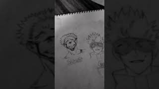 My all drawings of anemie gojo😈😈 and sukuna 😈😈 [upl. by Eittah]