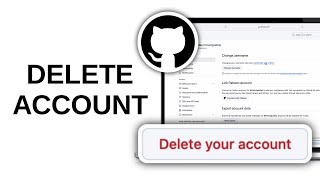 How to Permanently Delete GitHub Account [upl. by Alvinia]