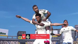 Las Palmas vs Real Madrid Laliga 202425 Pes Prediction Realistic Gameplay With Broadcast Camera [upl. by Stalder891]