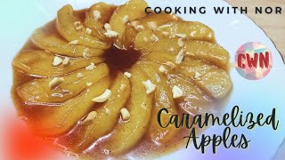 CARAMELIZED APPLES  EASY RECIPE [upl. by Gnek416]