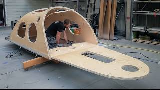 Man Builds Amazing DIY TRAILER CAMPER CARAVAN  Start to Finish by christiangreen612 [upl. by Muslim526]