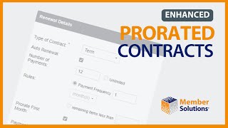 Enhanced Prorated Contracts  Martial Arts School Management Software by Member Solutions [upl. by Eissej754]