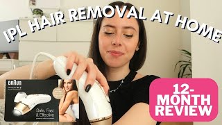 MY IPL LASER HAIR REMOVAL EXPERIENCE  12MONTH BRAUN SILK EXPERT PRO 5 REVIEW [upl. by Elokin]