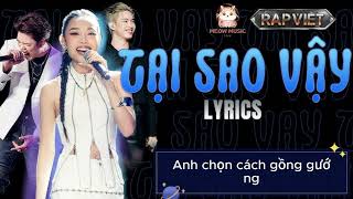 KARAOKE  TẠI SAO VẬY  Shayda  Hào Quang  Dương Domic và Pháp Kiều  Rap Việt 2024 [upl. by Martica203]